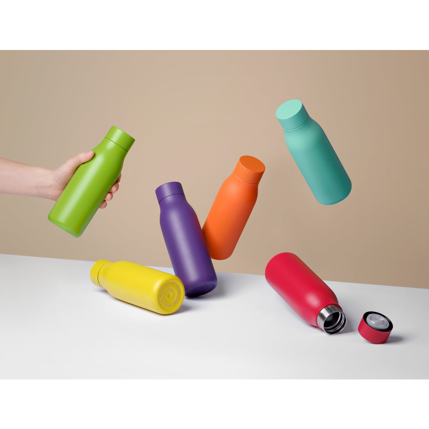 Термобутылка вакуумная герметичная Севилла (Sevilla), красная