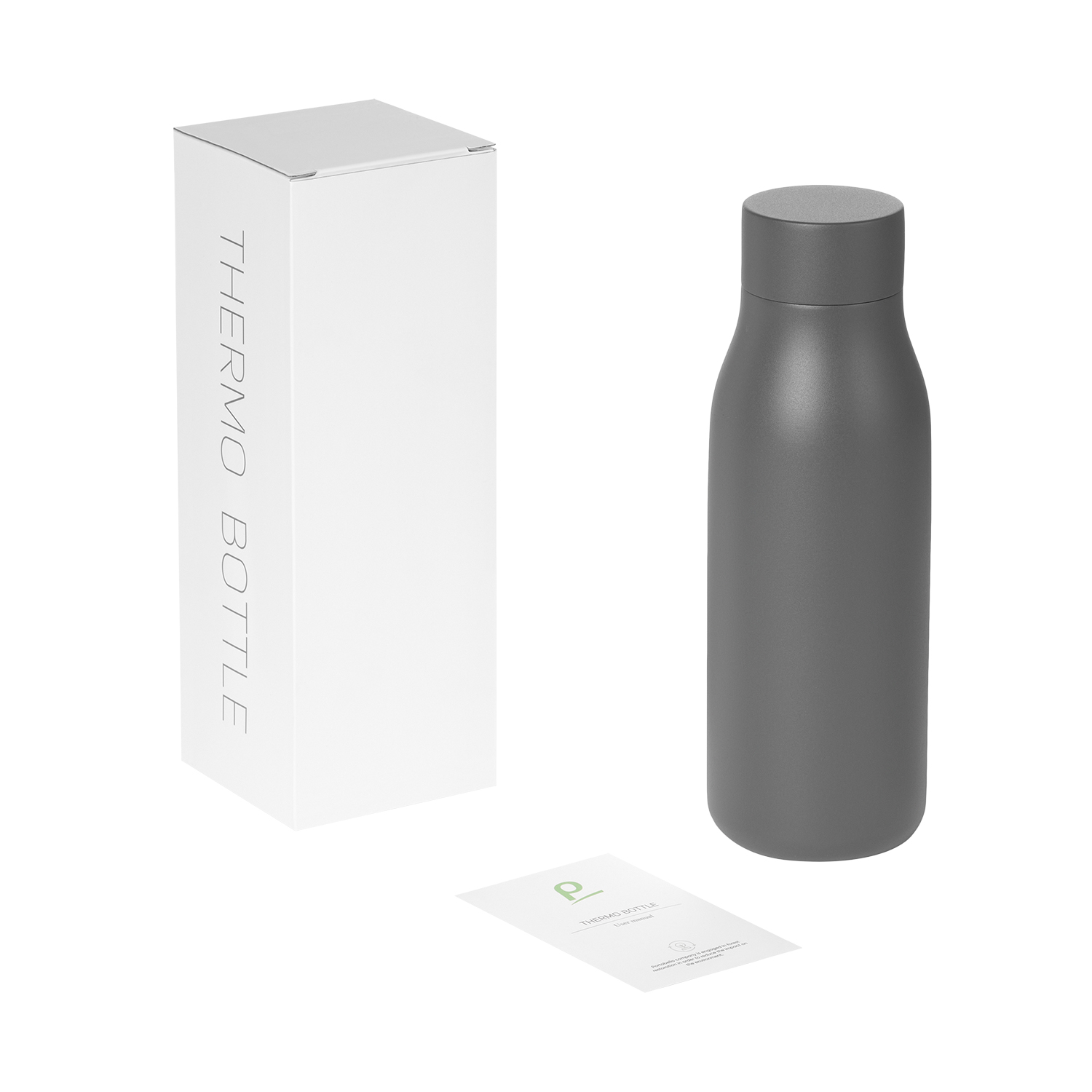 Термобутылка вакуумная герметичная Севилла (Sevilla), серая