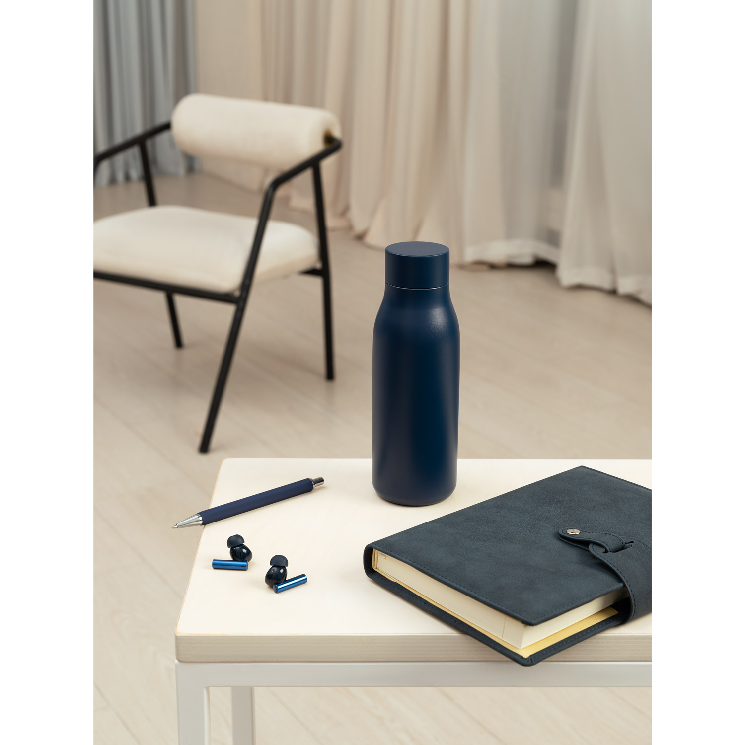 Термобутылка вакуумная герметичная Севилла (Sevilla), синяя