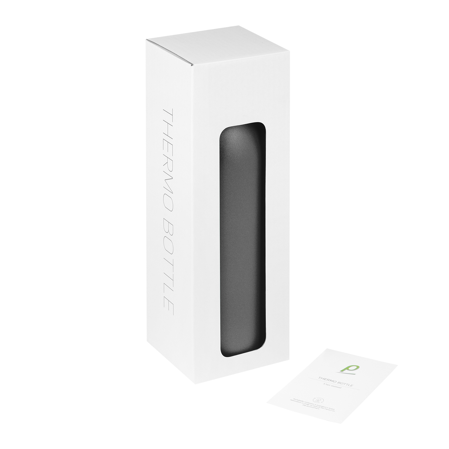 Термобутылка вакуумная герметичная Соренто (Sorento), серая, гладкое покрытие