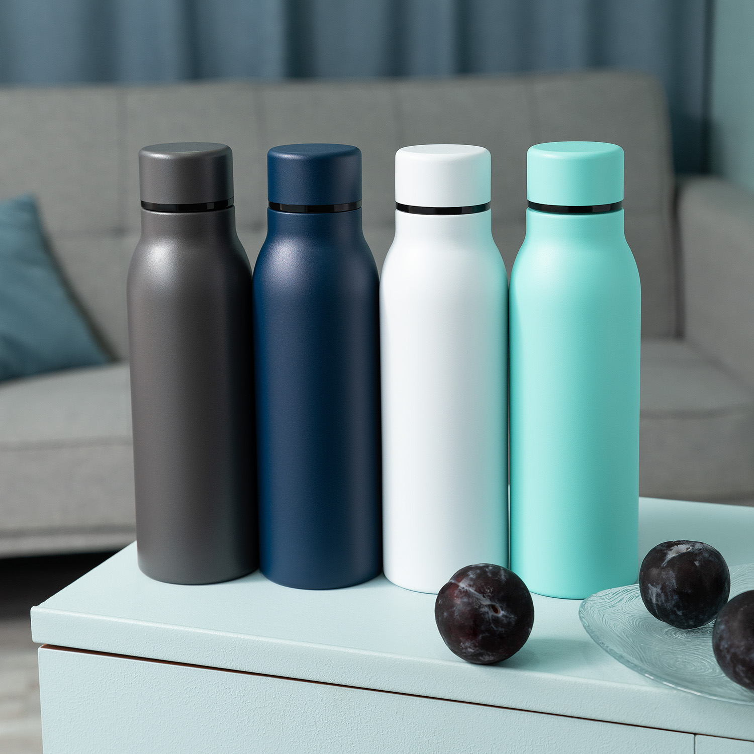 Термобутылка вакуумная герметичная Соренто (Sorento), синяя