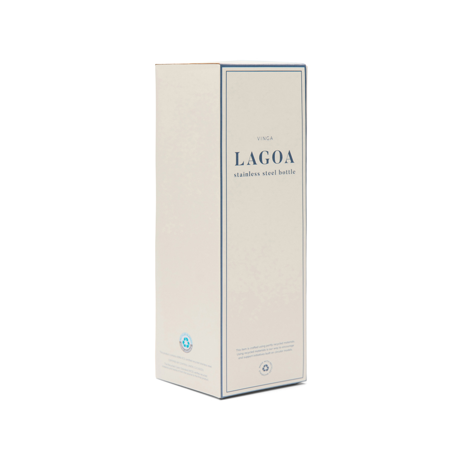 Термобутылка VINGA Lagoa из нержавеющей стали RCS SS, 600 мл