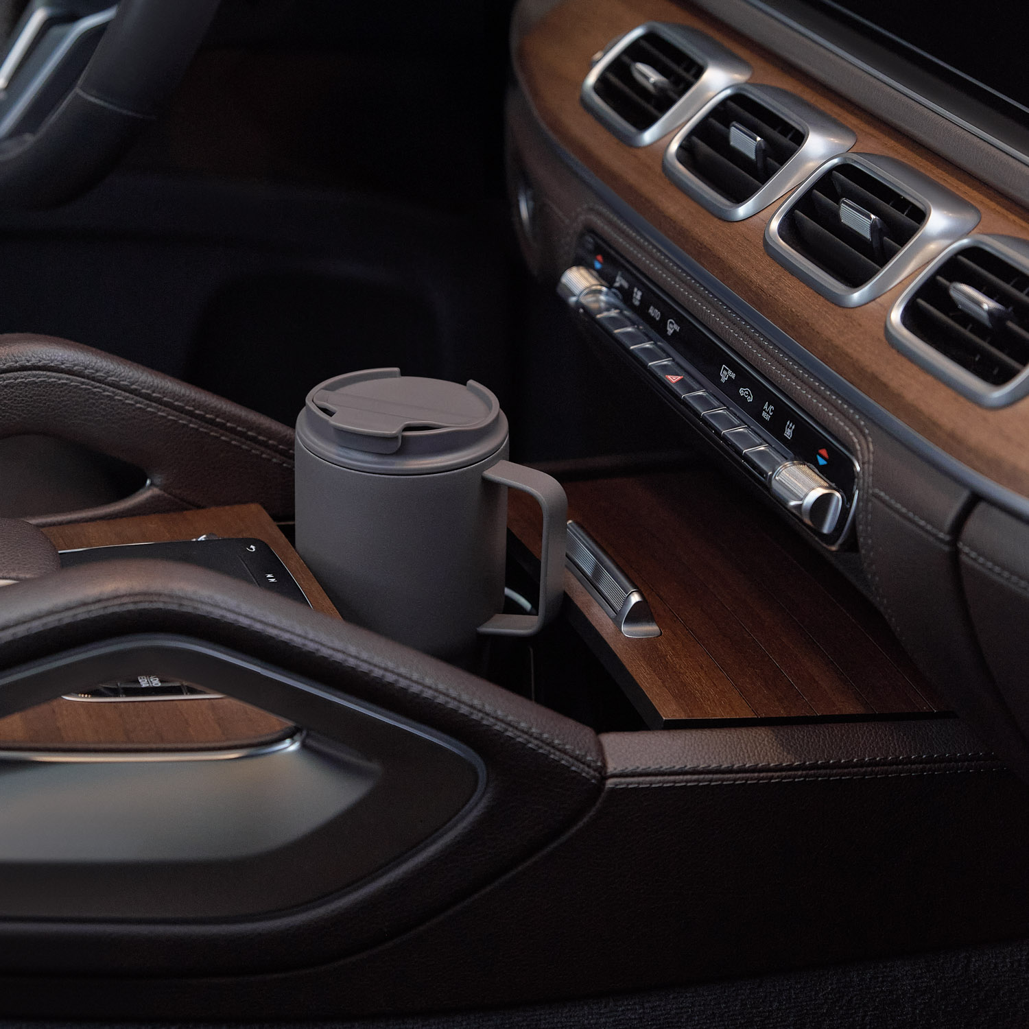 Термокружка вакуумная Авентура (Aventura), серая