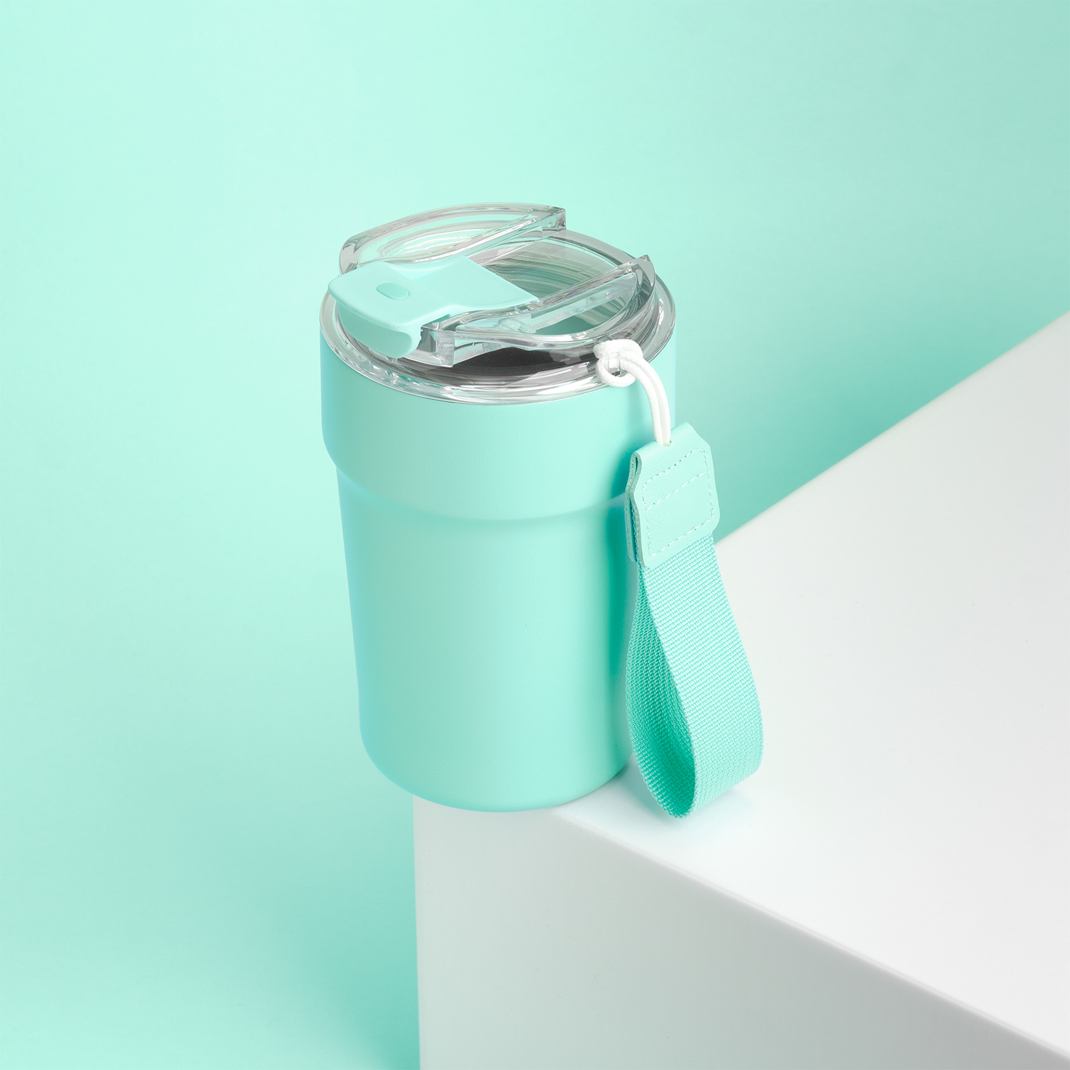 Термокружка вакуумная Монако (Monaco), аква