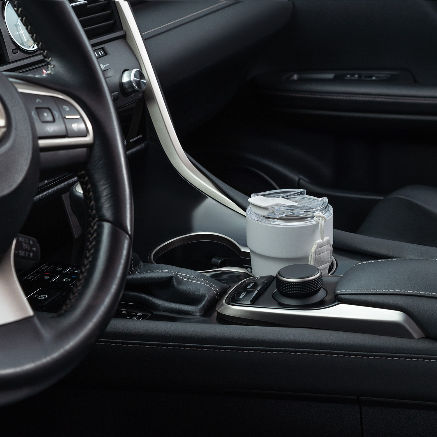 Термокружка вакуумная Монако (Monaco), белая