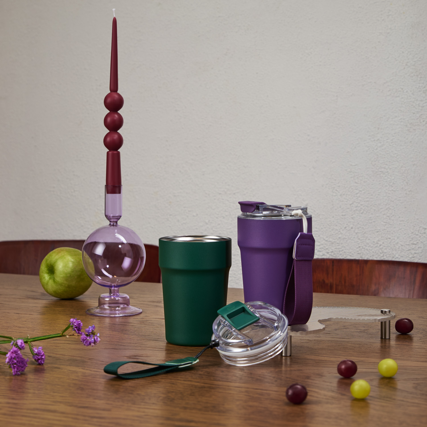 Термокружка вакуумная Монако (Monaco), фиолетовая