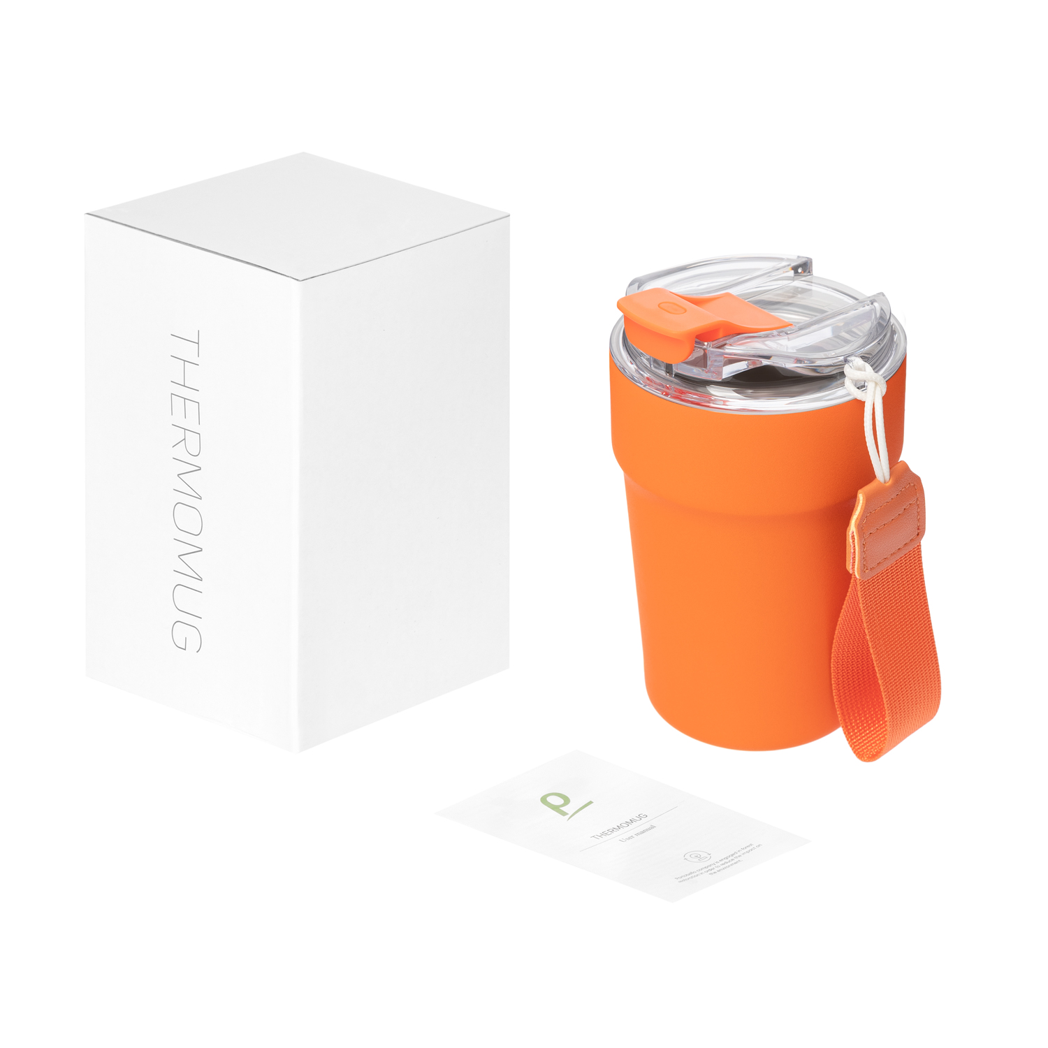 Термокружка вакуумная Монако (Monaco), оранжевая