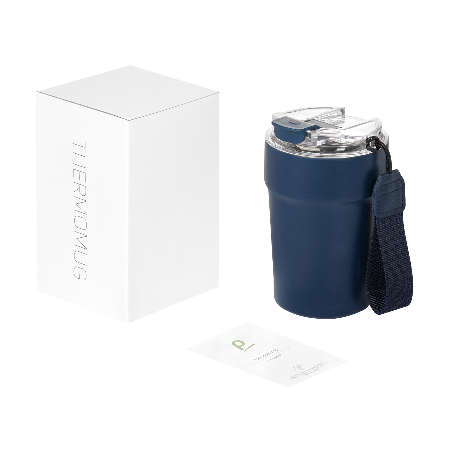 Термокружка вакуумная Монако (Monaco), синяя