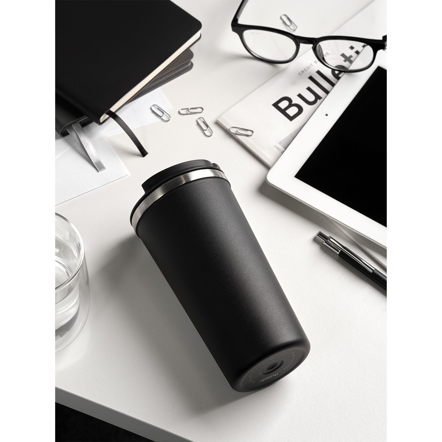 Термокружка вакуумная Палермо (Palermo), черная