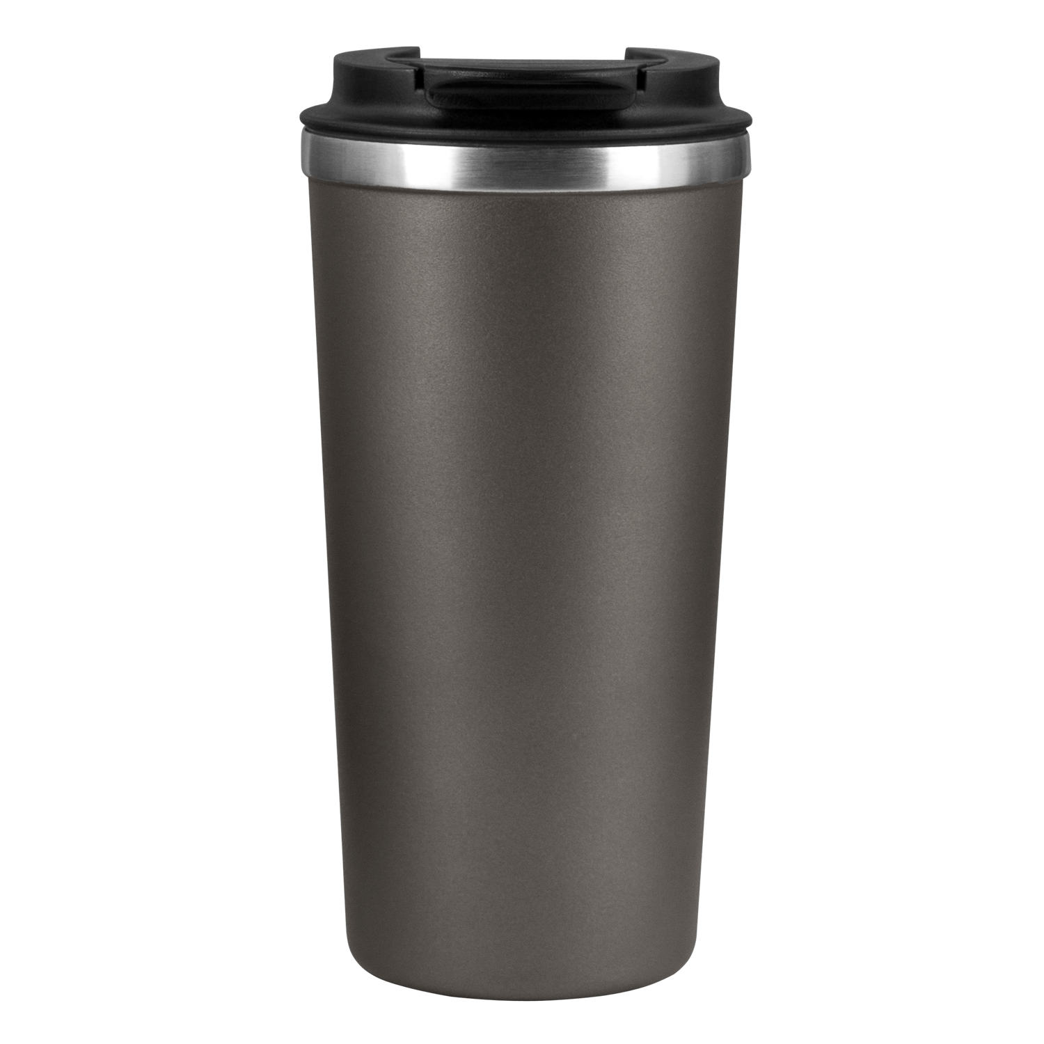 Термокружка вакуумная Палермо (Palermo), серая, гладкая поверхность