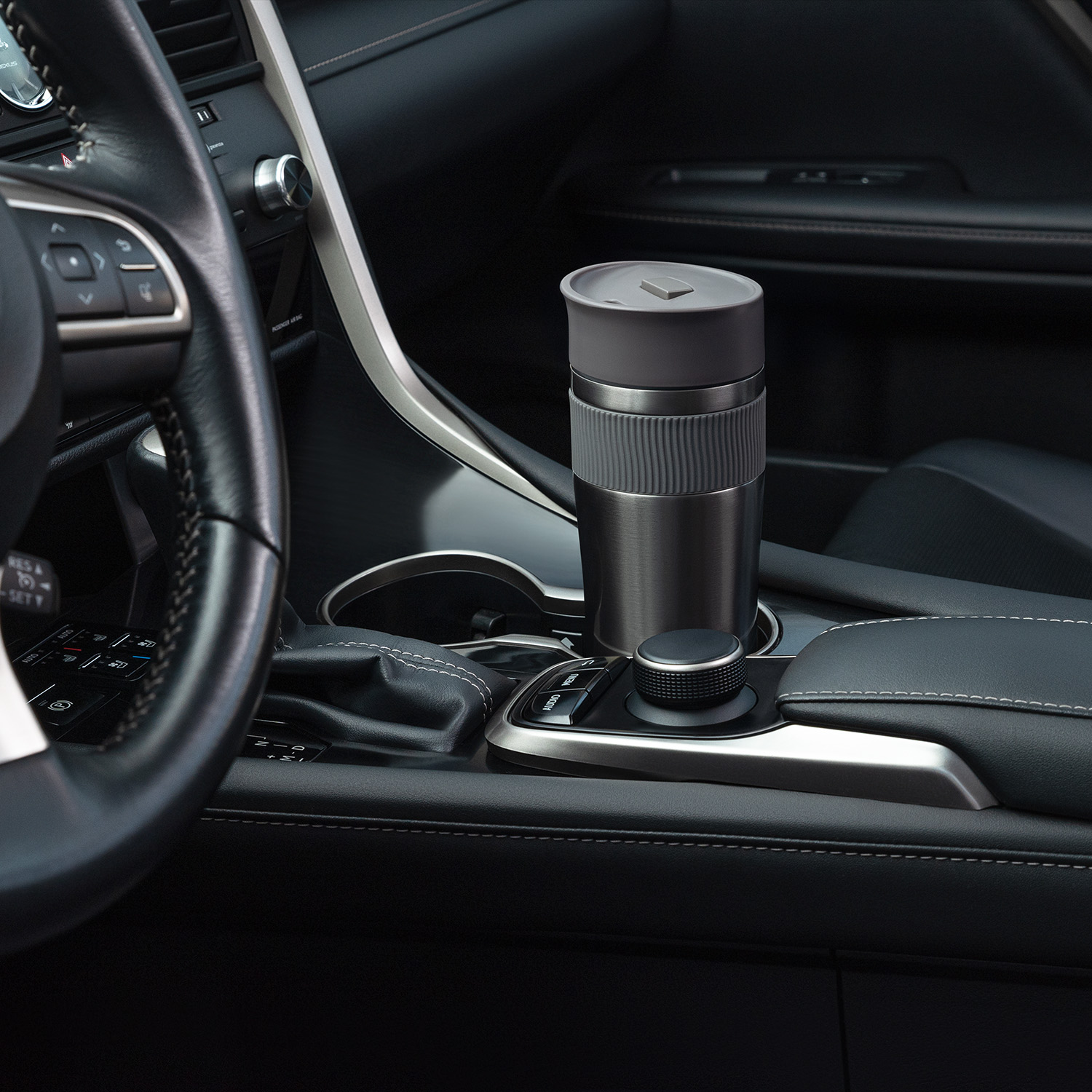 Термокружка вакуумная Поло (Polo), серая