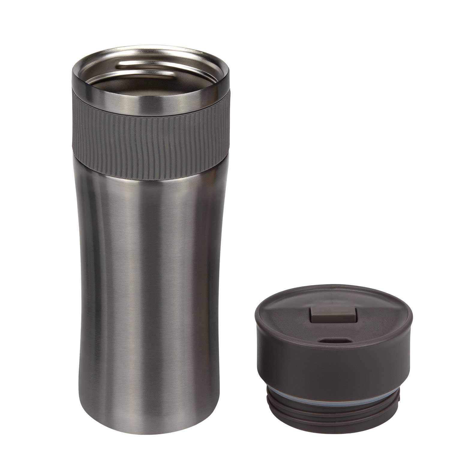 Термокружка вакуумная Поло (Polo), серая