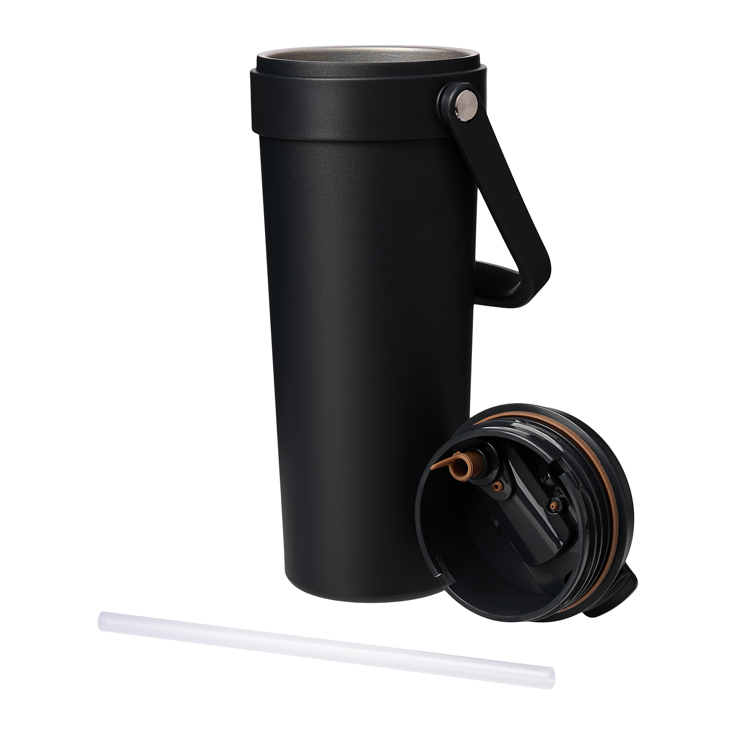 Термокружка вакуумная Соло (Solo), черная