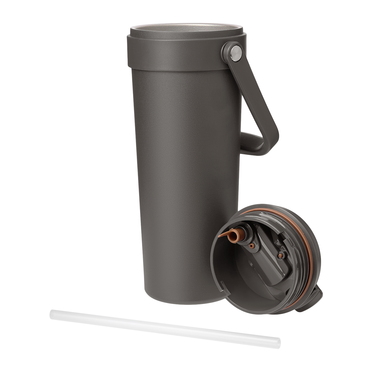 Термокружка вакуумная Соло (Solo), серая