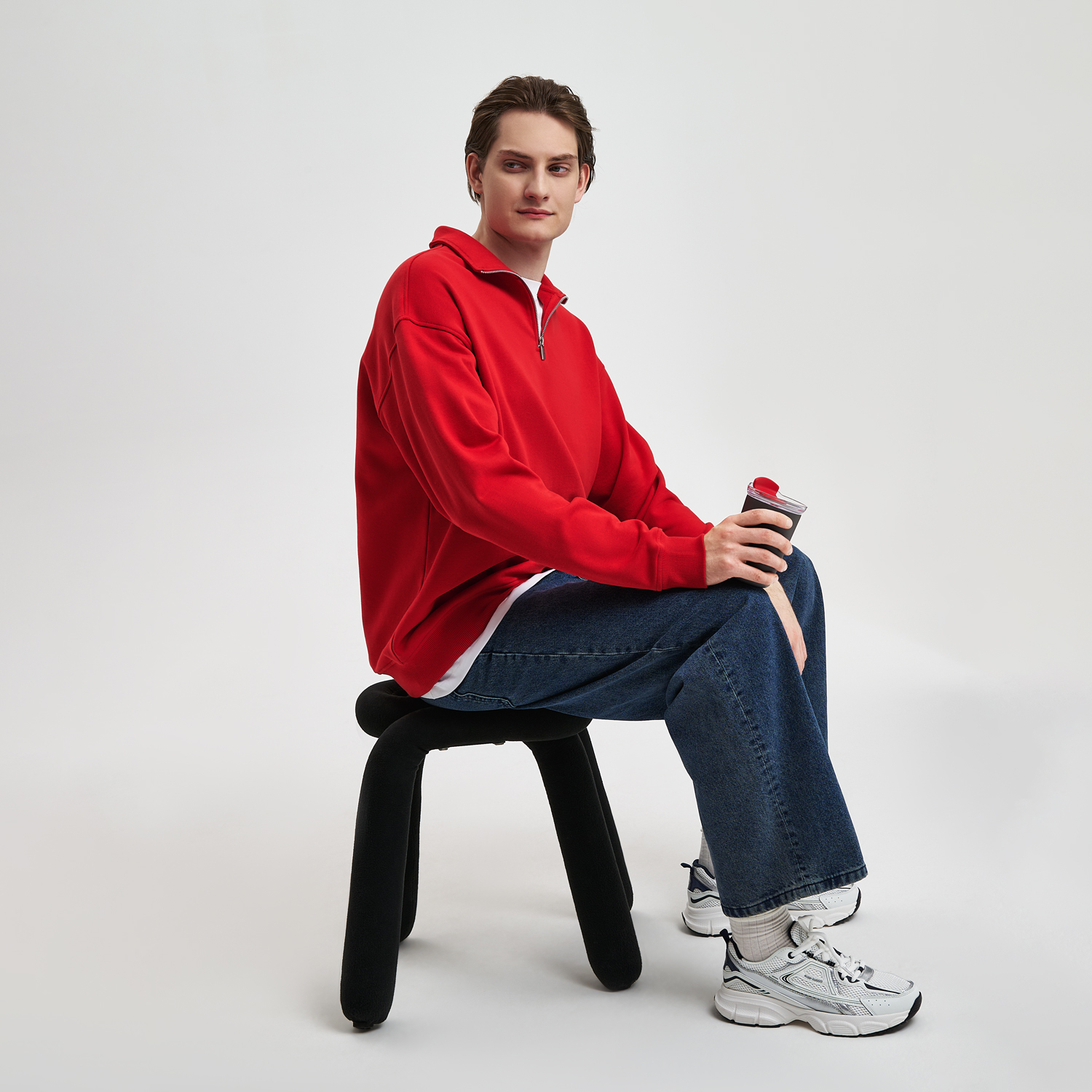 Термокружка вакуумная Страда (Strada), серая