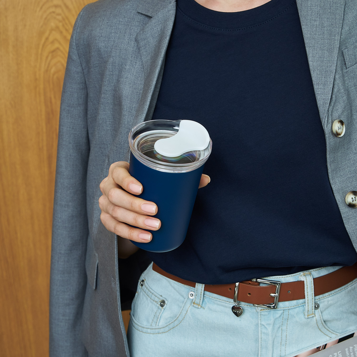 Термокружка вакуумная Страда (Strada), синяя