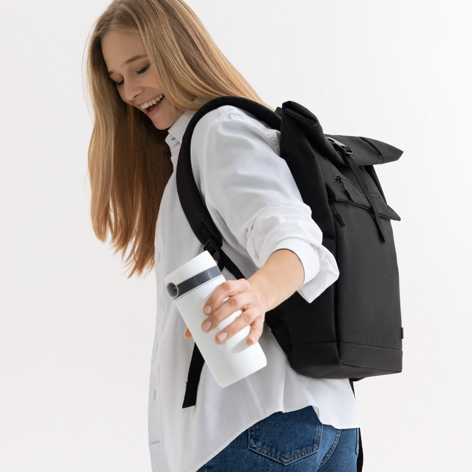 Термокружка вакуумная Толедо (Toledo), белая