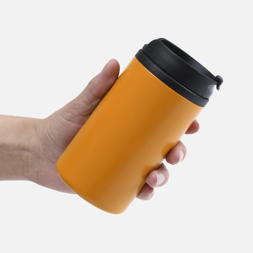 Термостакан Canella, оранжевый матовый