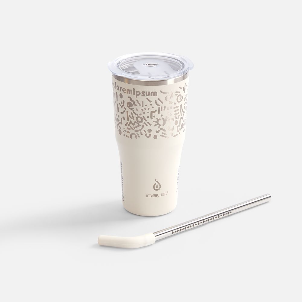 Термостакан Sapporo М, белый (молочный)