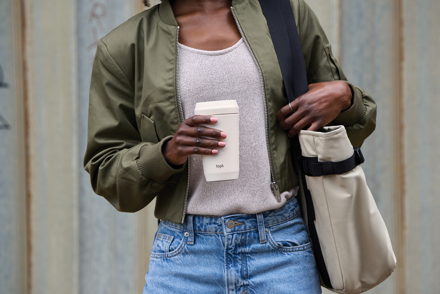 Термостакан Topl из переработанной стали с крышкой 360°, 354 мл