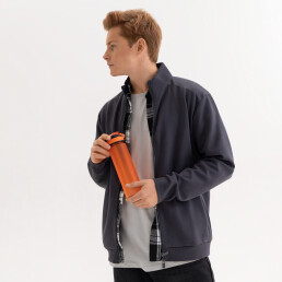 Толстовка на молнии Астин (Astin) антрацит, размер XXL