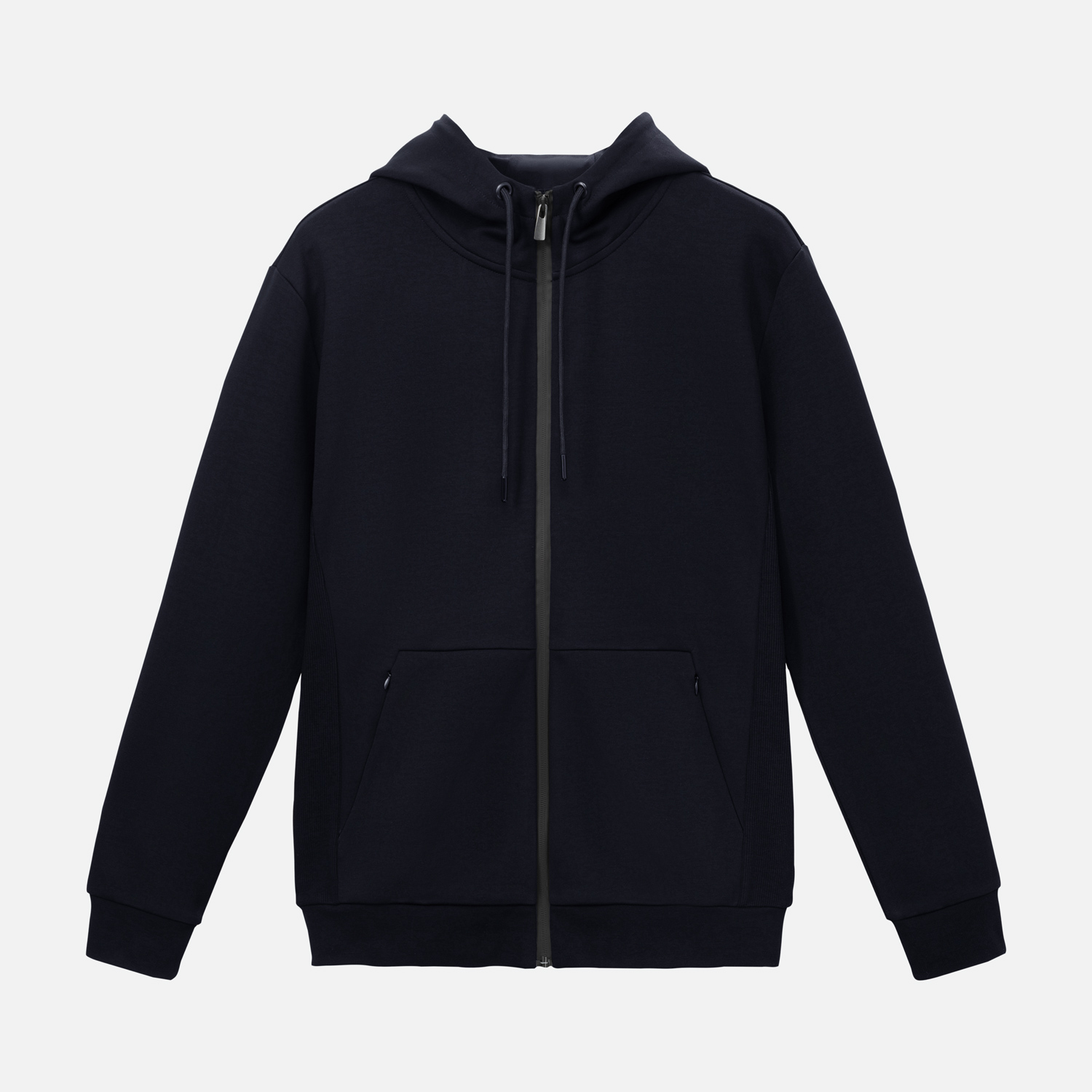 Толстовка на молнии с капюшоном Матео (Mateo) темно-синяя, размер S/M