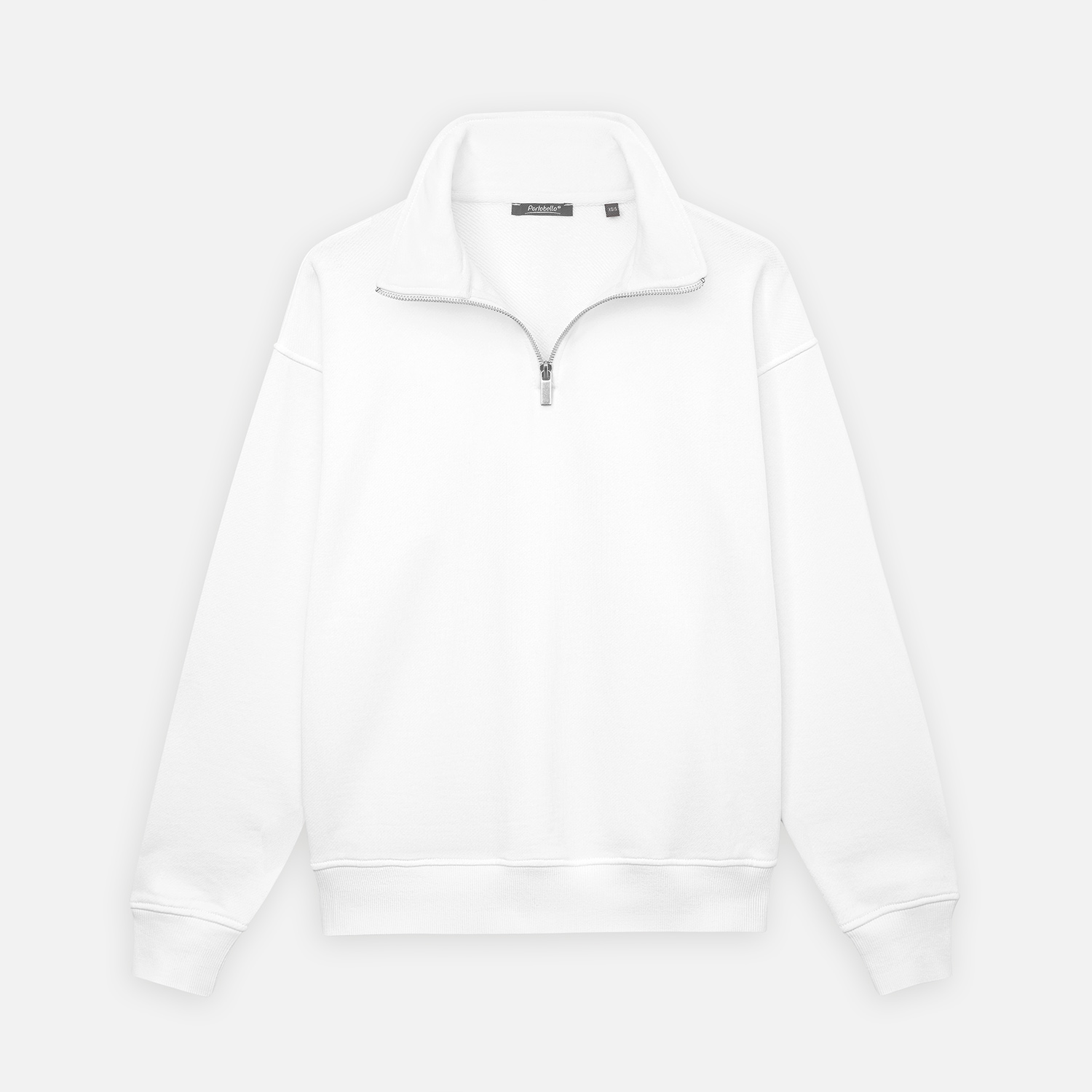 Толстовка на молнии унисекс Флоу (Flow), белая, размер XL/2XL