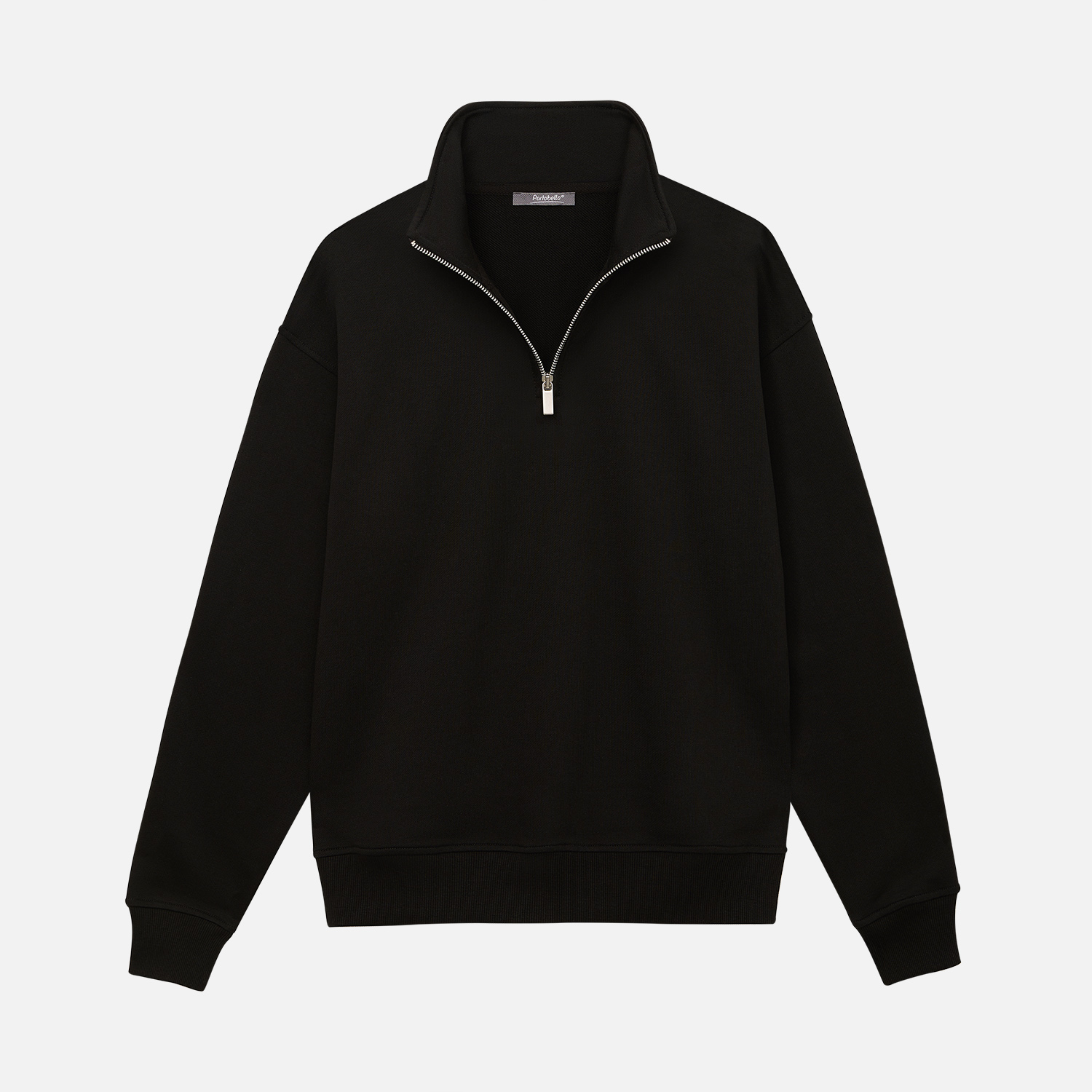 Толстовка на молнии унисекс Флоу (Flow), черная, размер 5XL/6XL