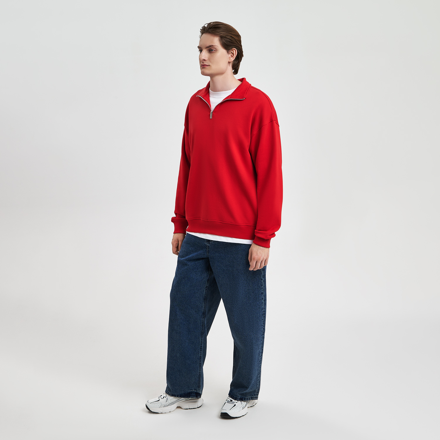 Толстовка на молнии унисекс Флоу (Flow), красная, размер 3XL/4XL