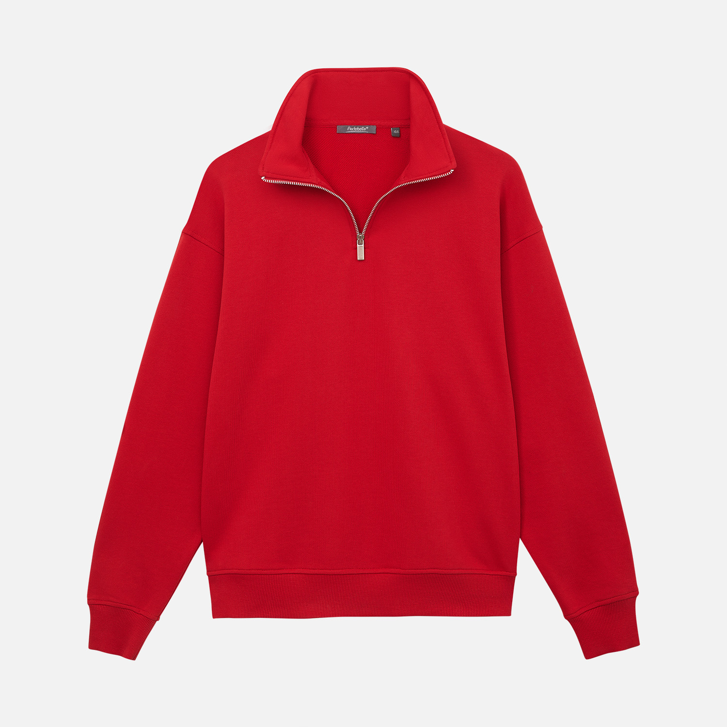 Толстовка на молнии унисекс Флоу (Flow), красная, размер 3XL/4XL