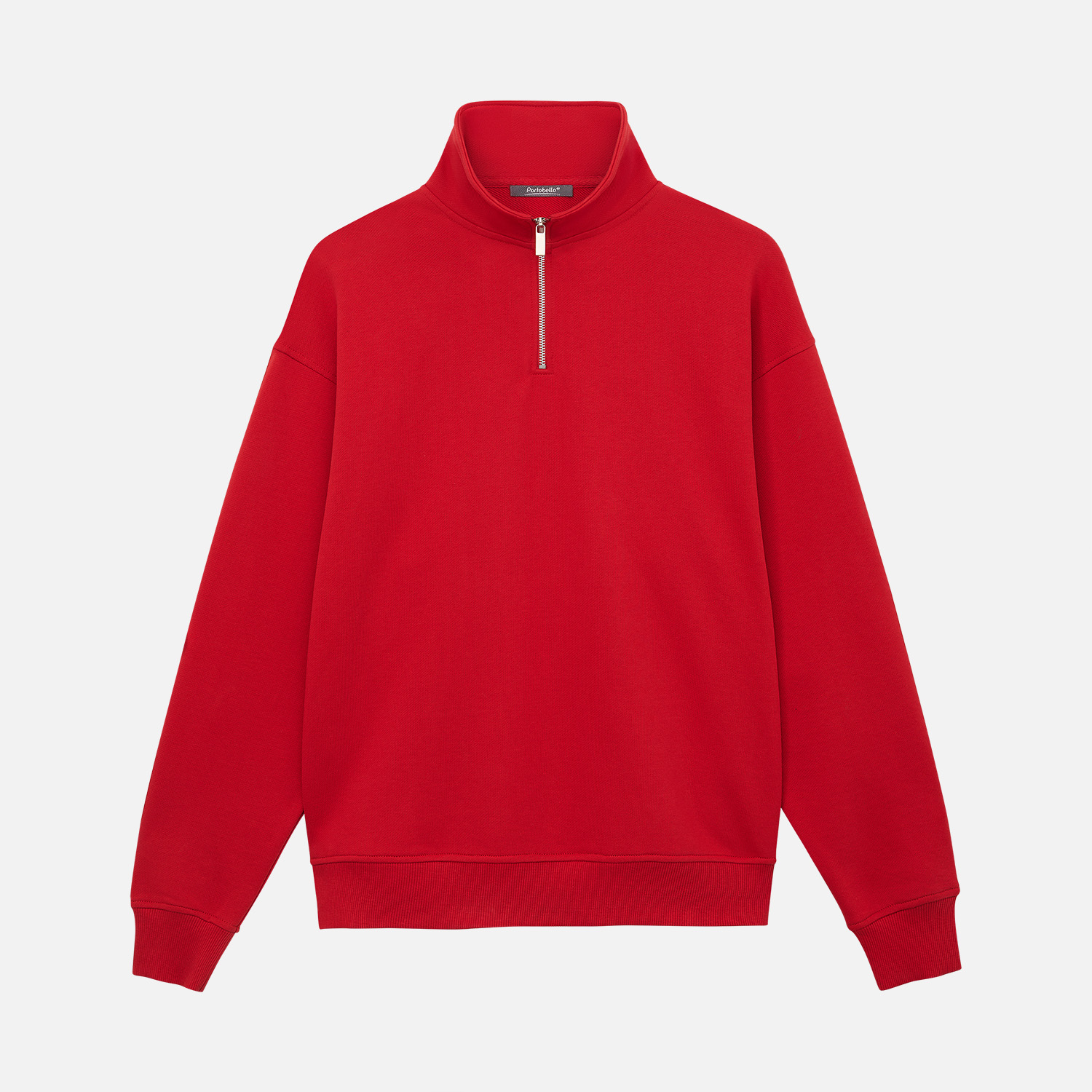 Толстовка на молнии унисекс Флоу (Flow), красная, размер XL/2XL