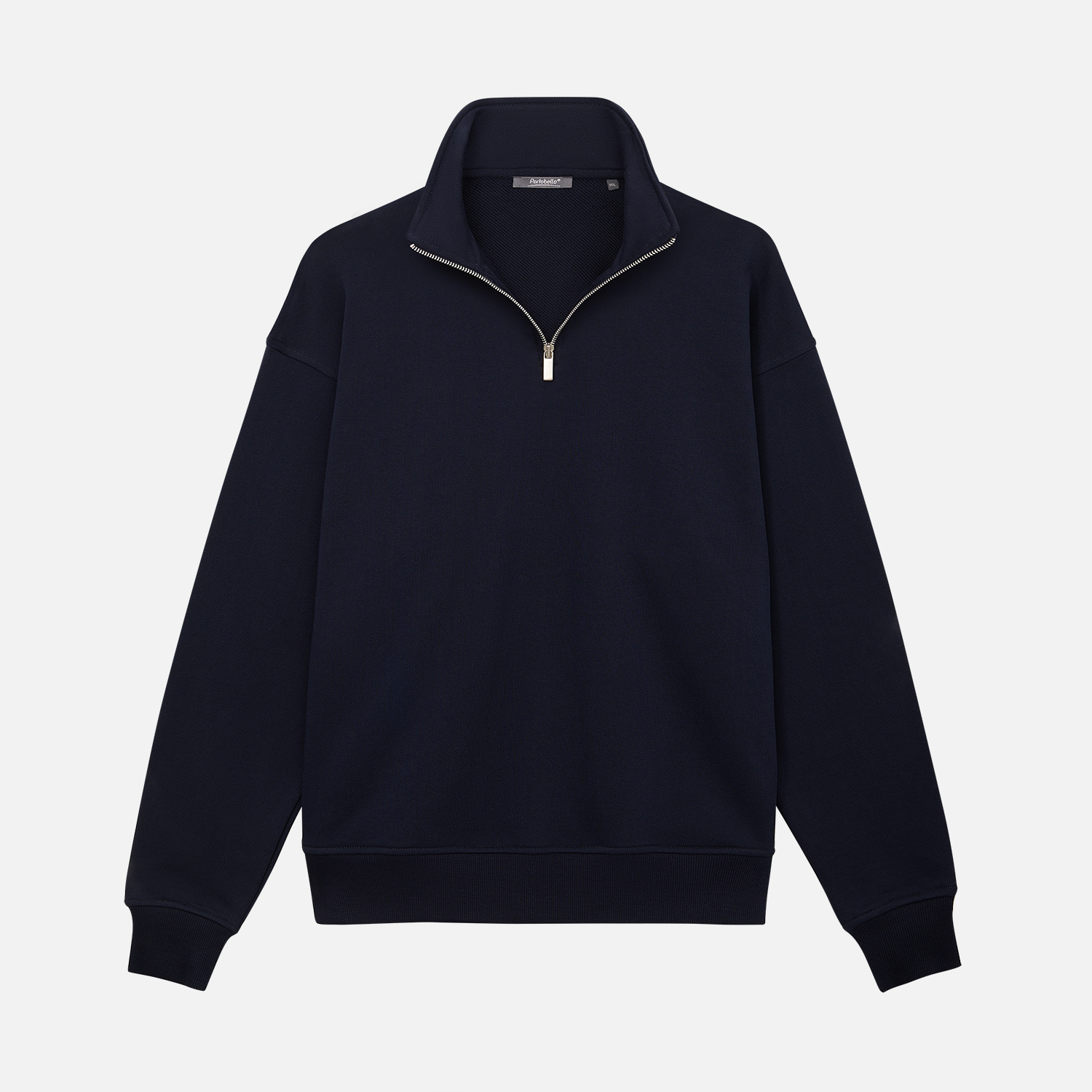 Толстовка на молнии унисекс Флоу (Flow), темно-синяя, размер XL/2XL