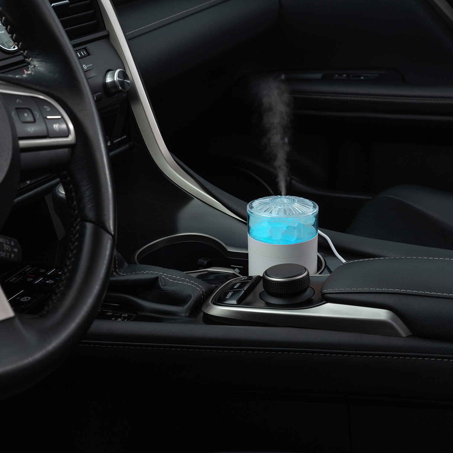 Увлажнитель воздуха с подсветкой и соляными кристаллами Кристалл (Crystal)