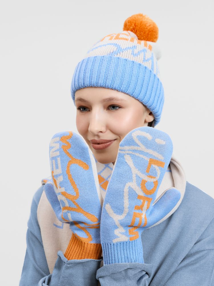 Варежки на заказ Mani, полушерсть