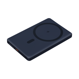 Внешний аккумулятор Атлантис (Atlantis) PD 5000mAh с функцией беспроводной зарядки 15W, синий