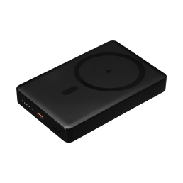 Внешний аккумулятор Атлантис Плюс PD (Atlantis PD Plus) 10000mAh с функцией беспроводной зарядки 15W, черный