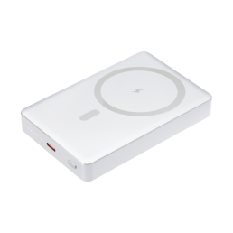 Внешний аккумулятор Атлантис Плюс PD (Atlantis PD Plus) 10000mAh с функцией беспроводной зарядки 15W, серебряный