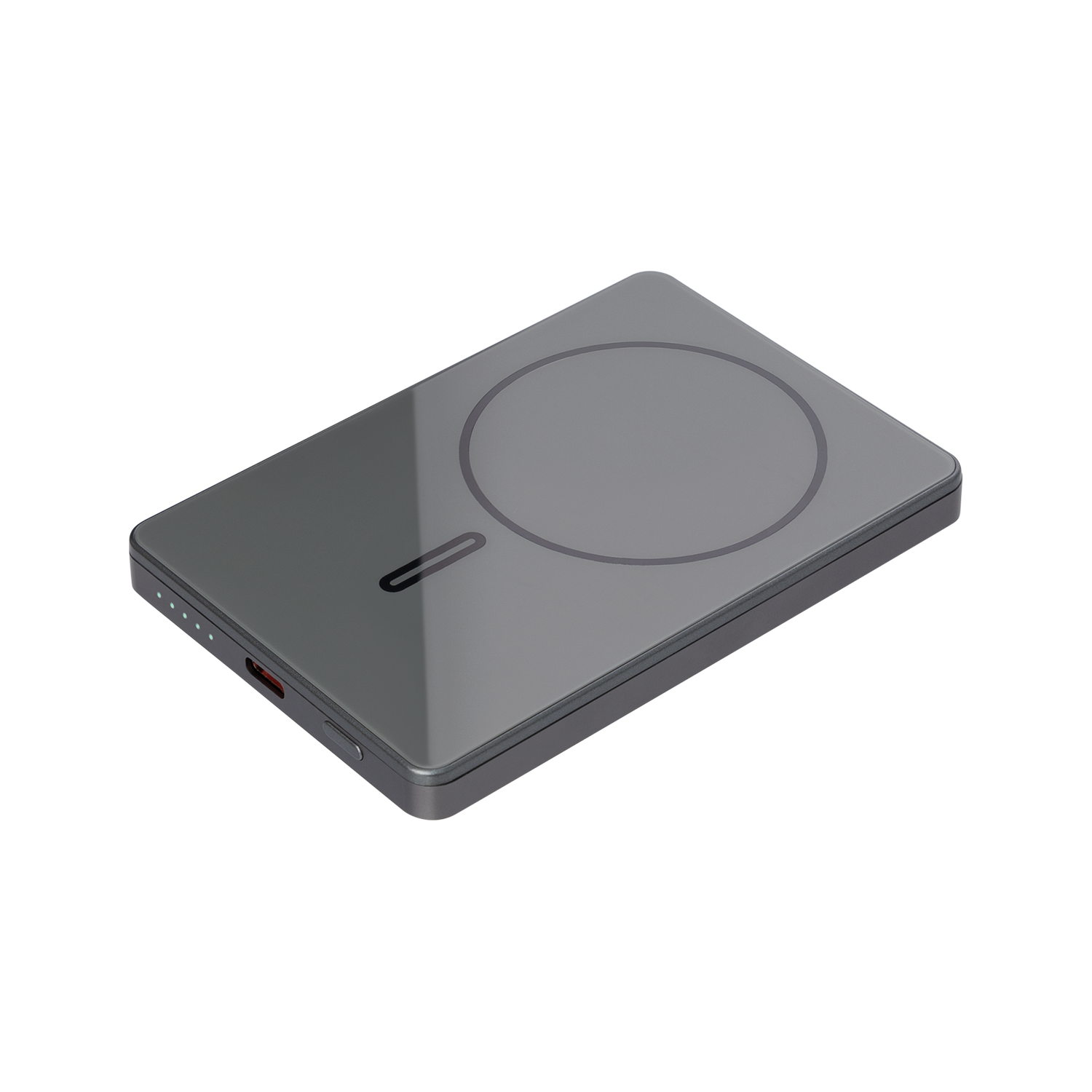 Внешний аккумулятор Оникс PD (Onyx PD) 5000mAh с функцией беспроводной зарядки 15W, серый