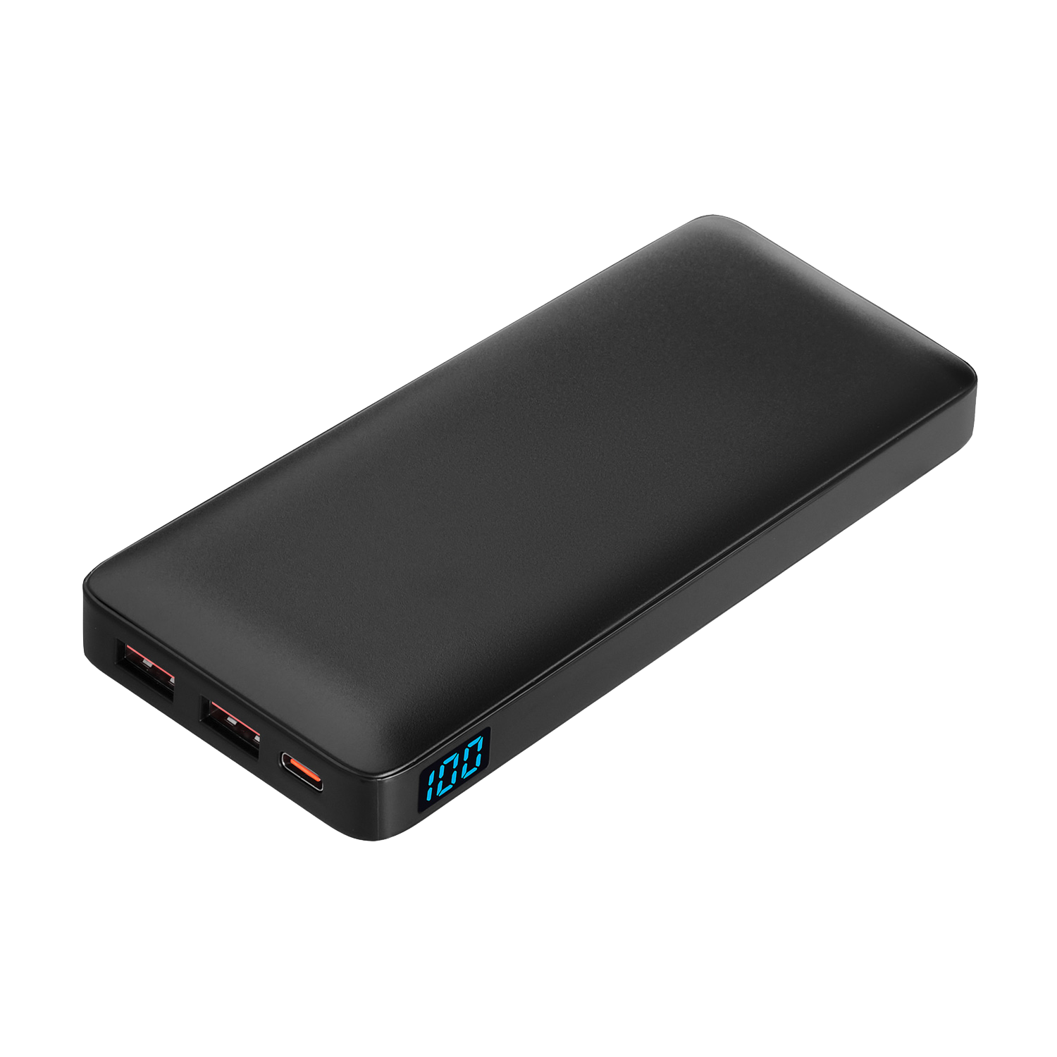 Внешний аккумулятор с цветной подсветкой Анкор Макс Плюс PD (Ancor PD Max Plus) 10000 mAh, черный