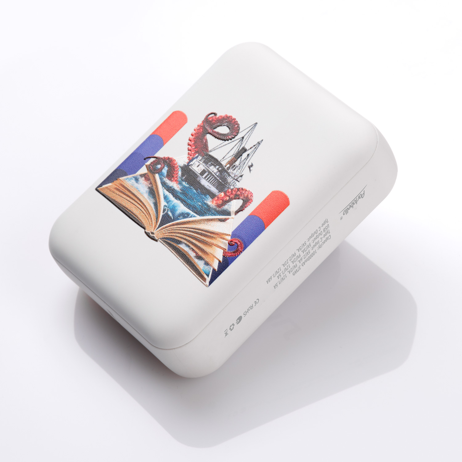 Внешний аккумулятор с функцией быстрой зарядки Формула (Formula) 10000 mAh, белый