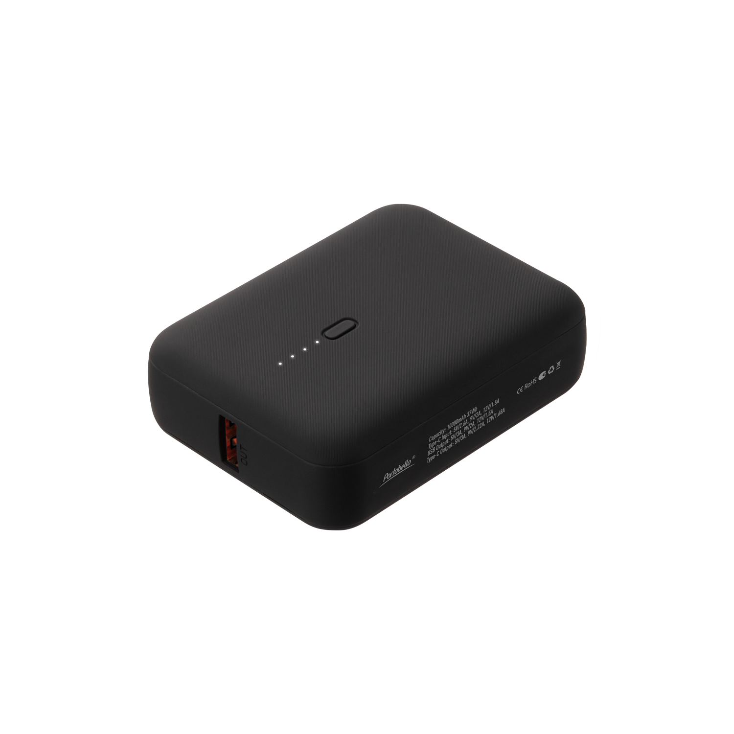 Внешний аккумулятор с функцией быстрой зарядки Формула (Formula) 10000 mAh, черный