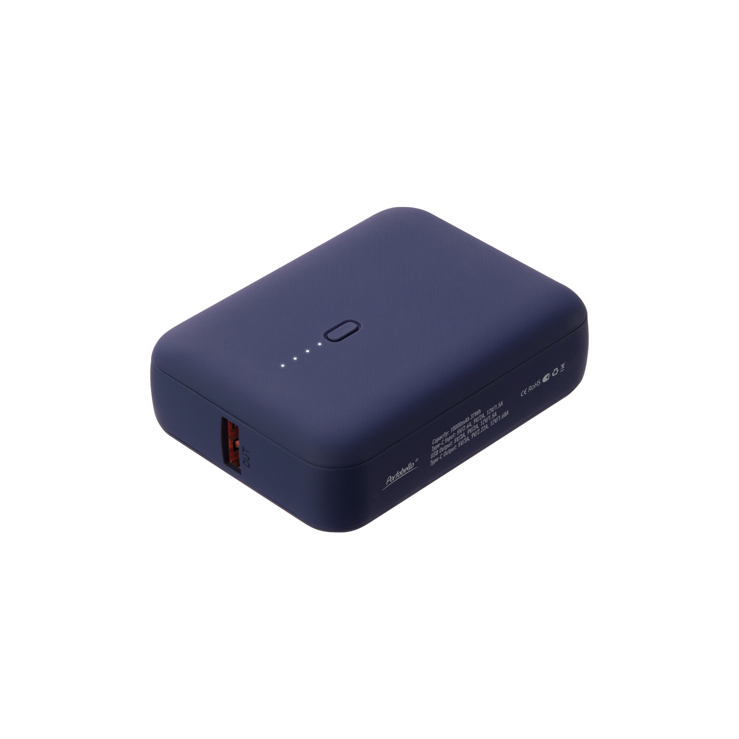 Внешний аккумулятор с функцией быстрой зарядки Формула (Formula) 10000 mAh, синий