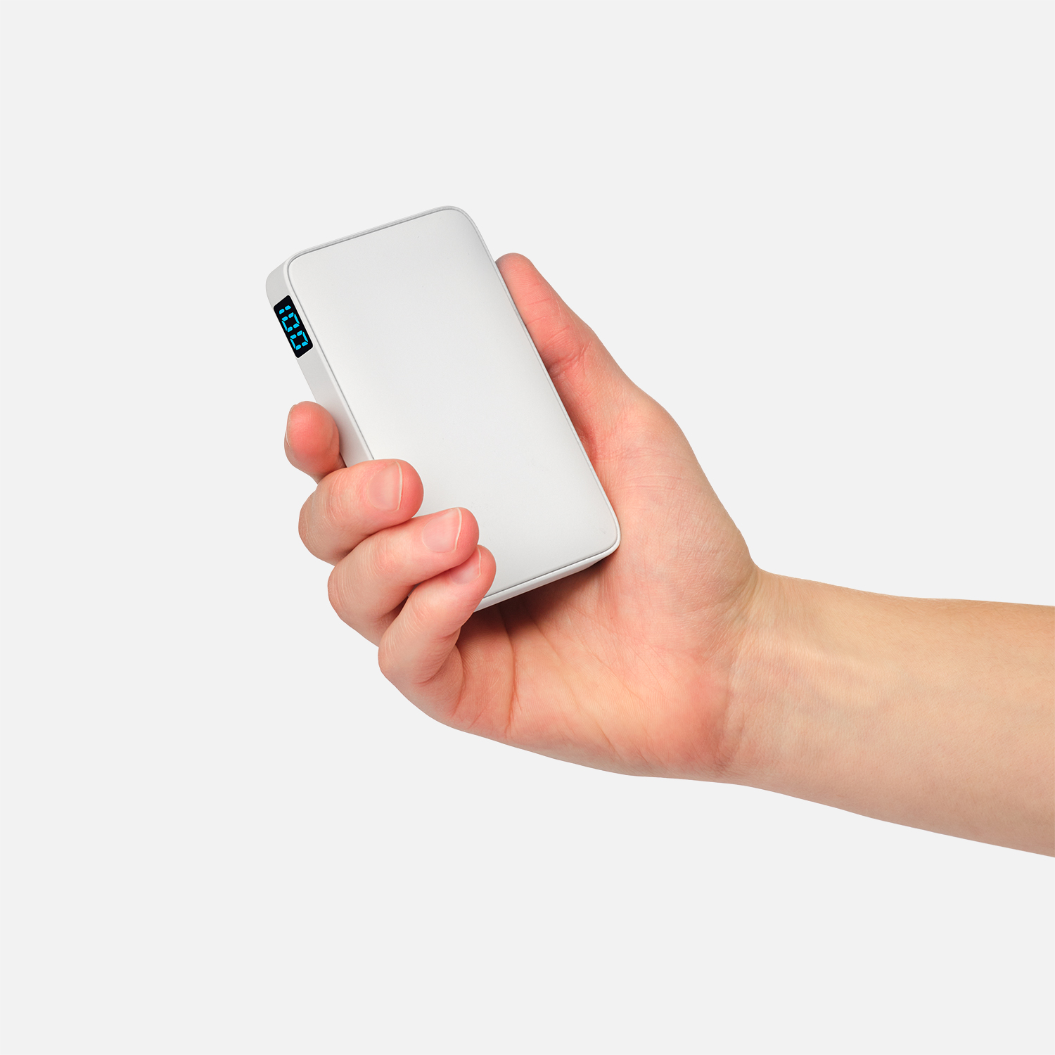 Внешний аккумулятор с подсветкой Анкор (Ancor) 5000 mAh, белый