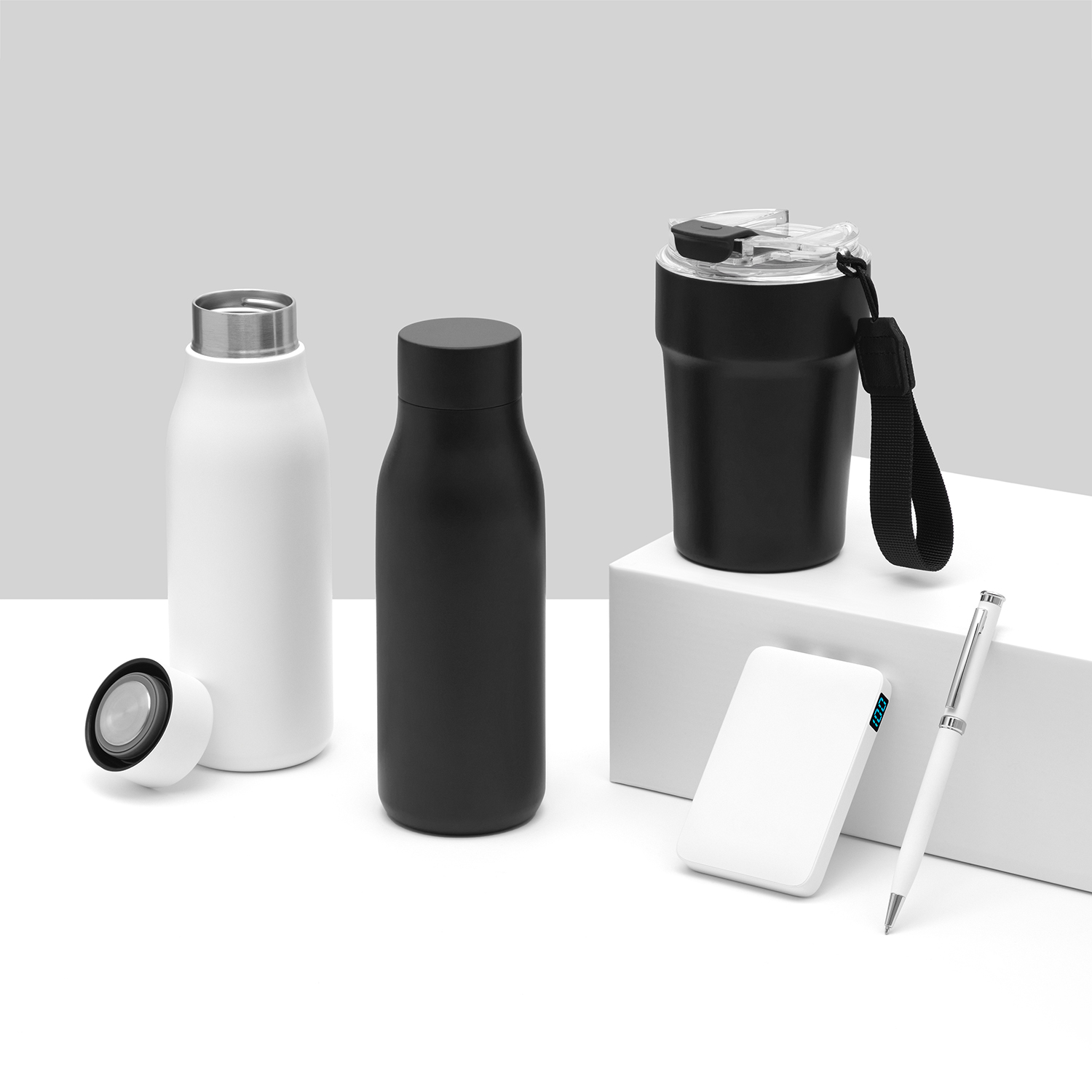 Внешний аккумулятор с подсветкой Анкор (Ancor) 5000 mAh, белый