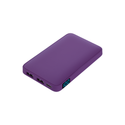 Внешний аккумулятор с подсветкой Анкор (Ancor) 5000 mAh, фиолетовый