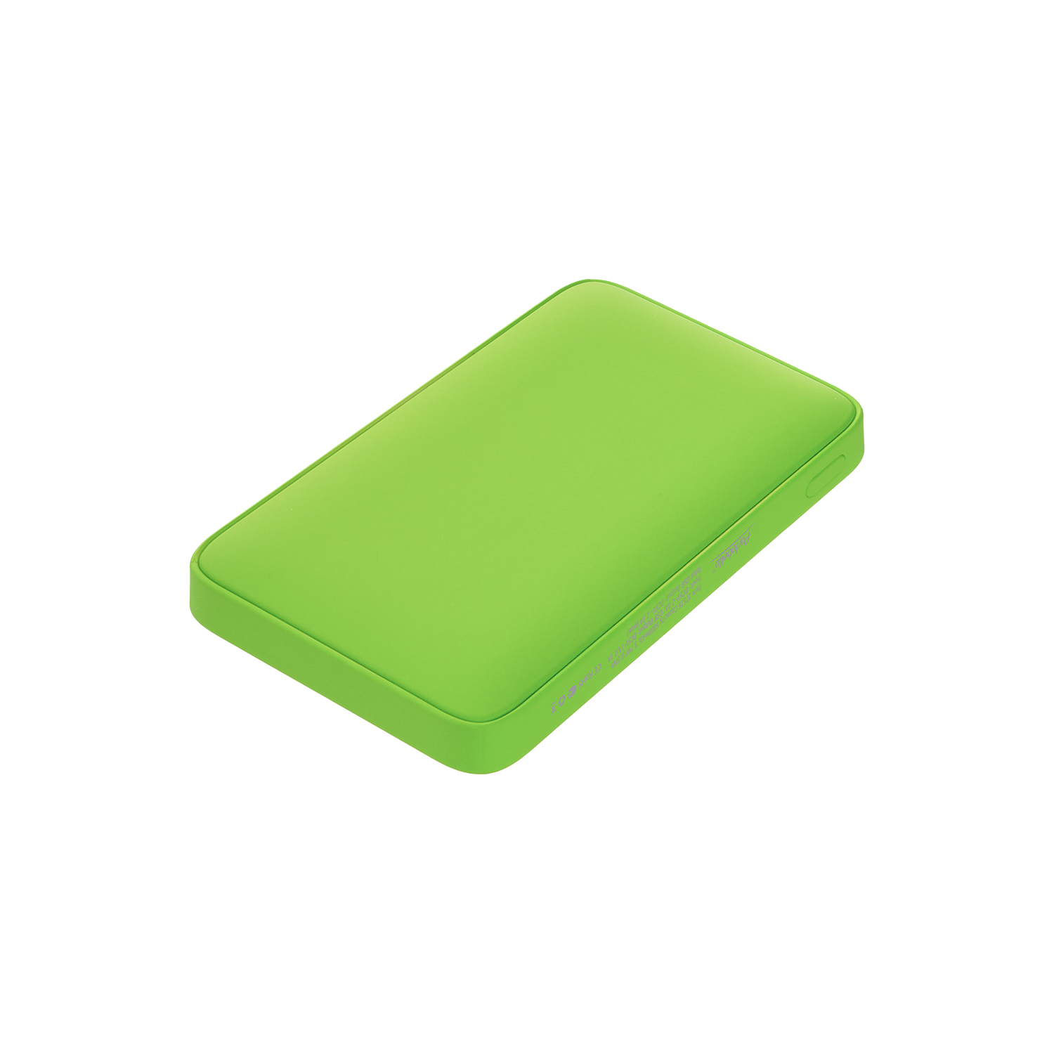 Внешний аккумулятор с подсветкой Анкор (Ancor) 5000 mAh, салатовый