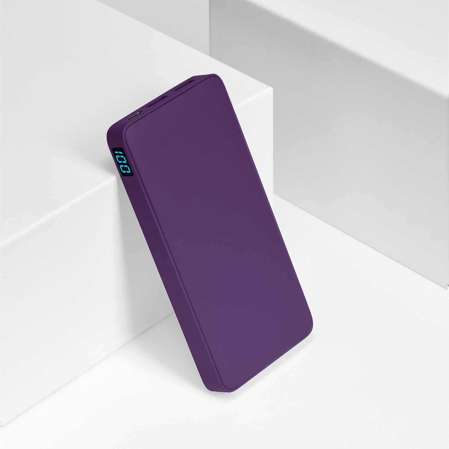 Внешний аккумулятор с подсветкой Анкор Плюс PD (Ancor PD Plus) 10000 mAh, фиолетовый