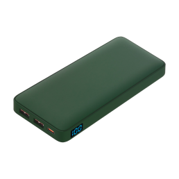 Внешний аккумулятор с подсветкой Анкор Плюс PD (Ancor PD Plus) 10000 mAh, зеленый
