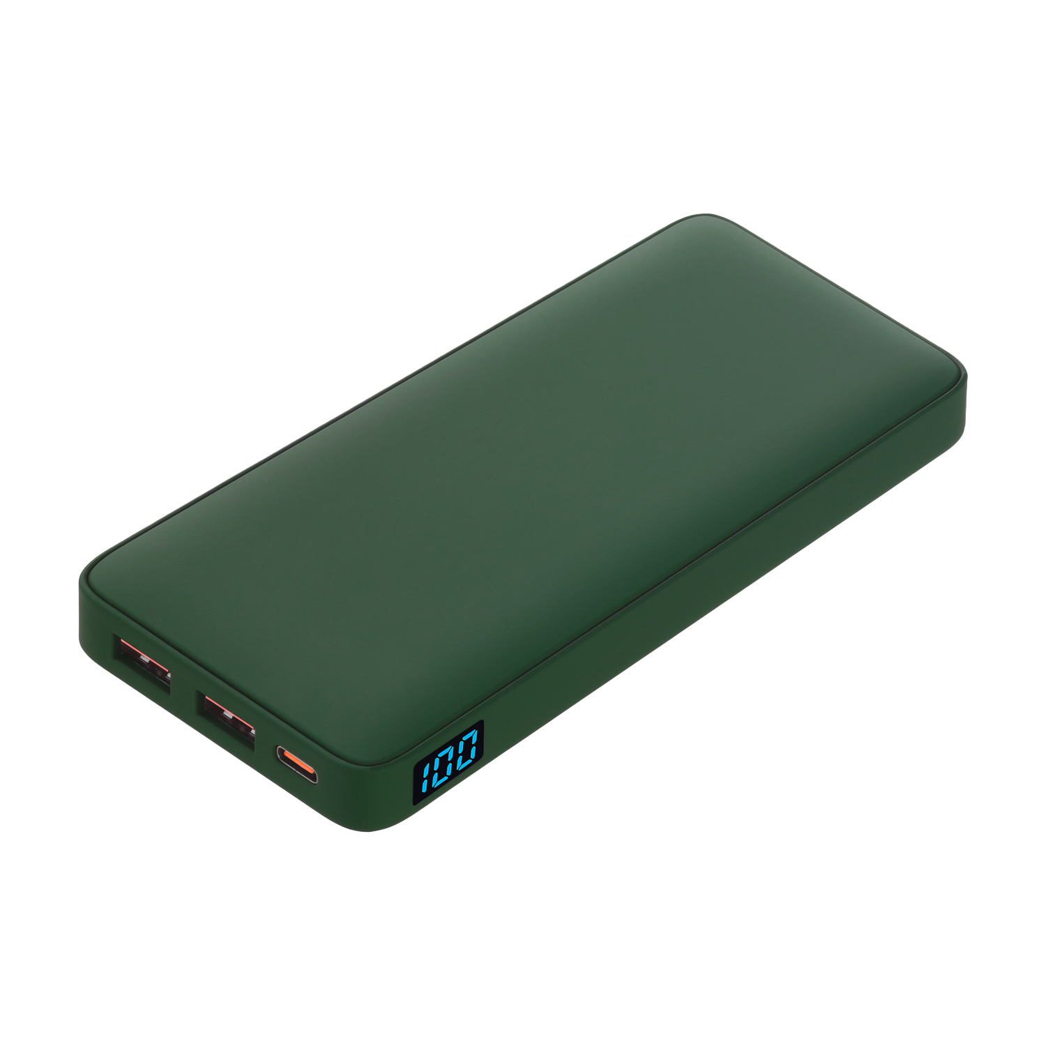 Внешний аккумулятор с подсветкой Анкор Плюс PD (Ancor PD Plus) 10000 mAh, зеленый