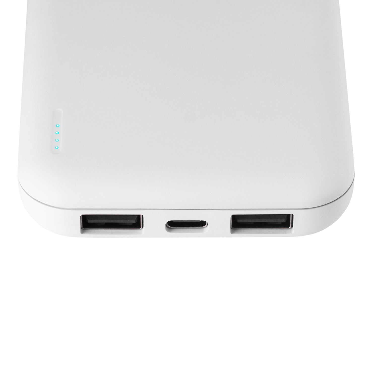 Внешний аккумулятор с подсветкой Люче (Luce) 10000 mAh, белый